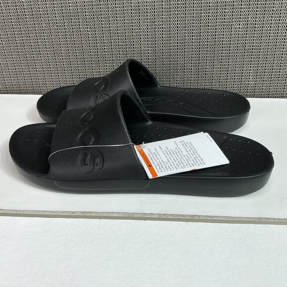 Crocs Unisex Black Slide Sandals Size W10/M8 Comfort - Picture 2 of 7